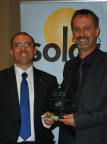 16/10/2013. Upsolar Clinches Third Solar Industry Award - Giuseppe D'Elia